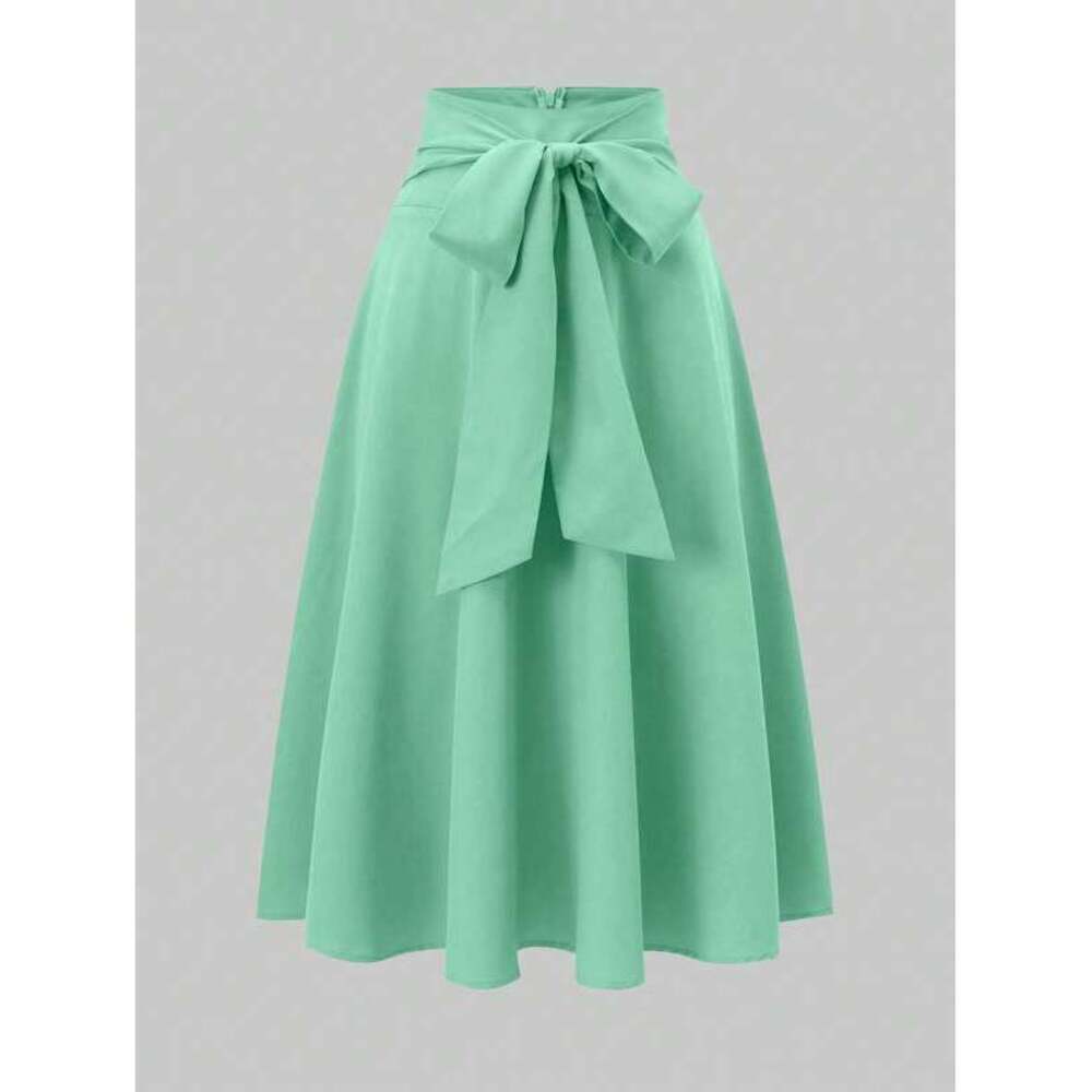 Franclia Solid Color Ruched Waist Maxi Skirt